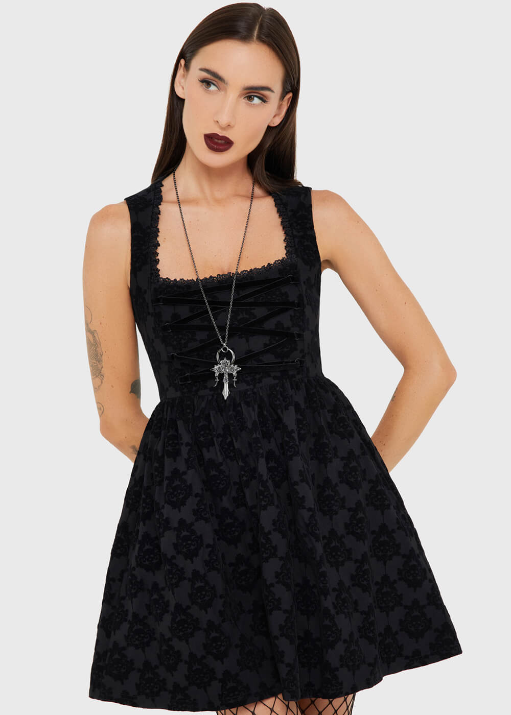 Killstar Betzi Mini Dress Black - www.sucubo.es