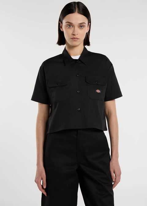 black dickies dress shirt Dickies Men's Short Sleeve Ripstop Work Shirt