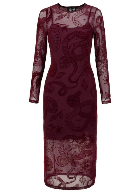 hell bunny burgundy dress Mourning Dress