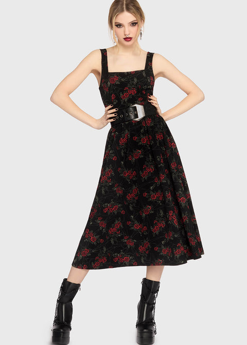 killstar midi dress Killstar Autumns Night Midi Dress Size: L