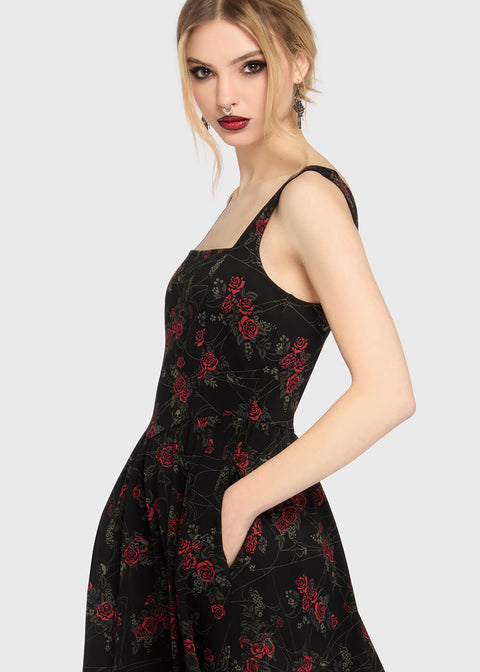 killstar midi dress women's dress KILLSTAR - Rosemary
