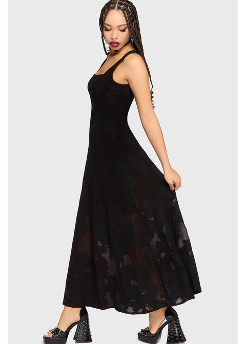 Killstar The Hollow Jacquard Maxi Dress Black - www.sucubo.es Killstar The Hollow Jacquard Maxi Dress Black - www.sucubo.es